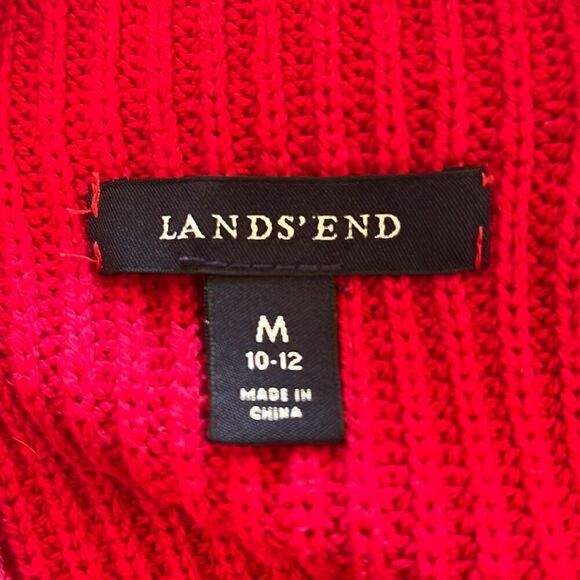 Lands End Dark Pink Sweater Size Medium - Picture 3 of 3